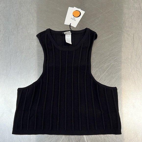 ✨NWT✨🌊 Tropic of C ☀️ arc racer back swim black tank top size large - Picture 8 of 11